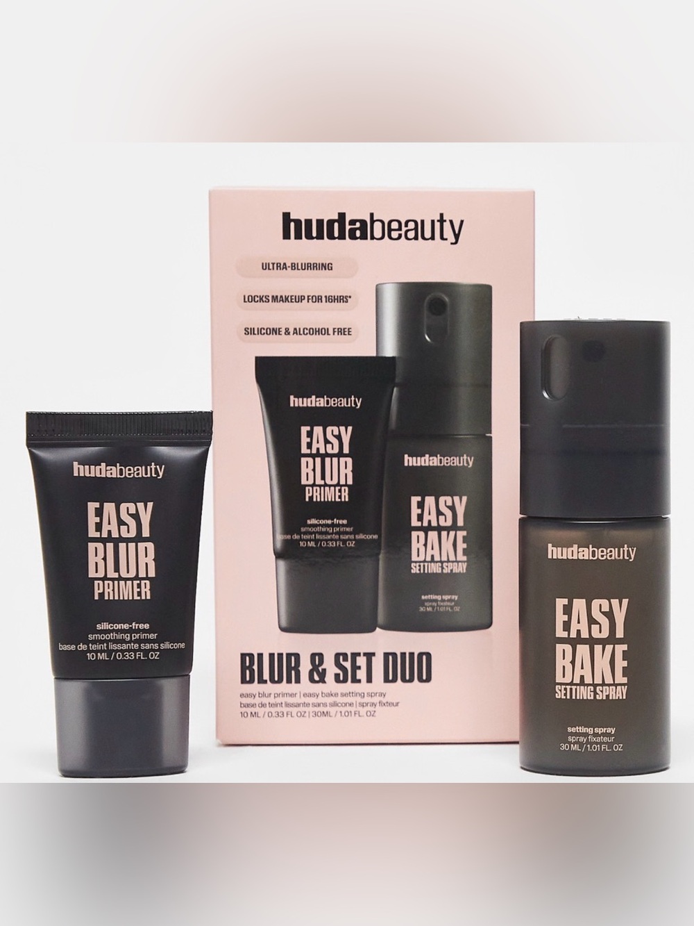 Huda Beauty Mini Easy Bake Setting Spray + Easy Blur Primer Duo BRAND NEW